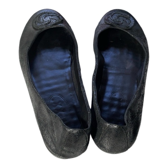 The Flexx  Bon Plush Rose Toe Flat Black/ Metallic Gray
Leather US 9.5/ EU 41 - Picture 10 of 10